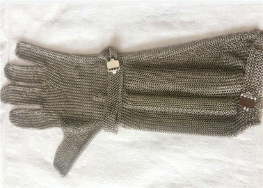 Guanti resistenti di sicurezza tagliati maglia dell'anello della posta a catena degli ss con la lunghezza estesa