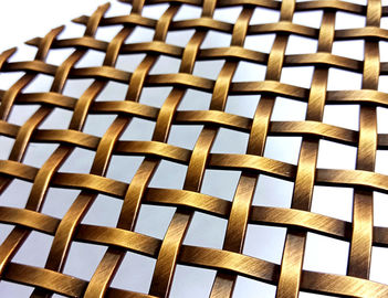 Tipo tessuto del tessuto di maglia d'ottone antico decorativo architettonico in azione