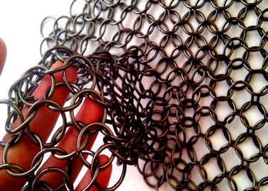 maglia avvolta decorativa dell'anello del metallo di 1.2mm Dia10mm OD per la copertura della lampada da su ordine