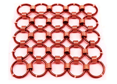 Drappi su misura della maglia metallica dell'anello di Chainmail per la decorazione dell'hotel del centro commerciale