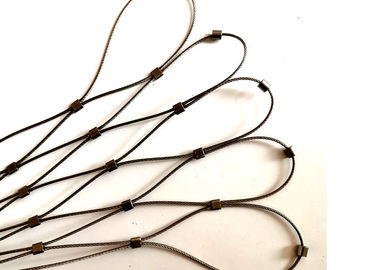 rete di sicurezza flessibile della corda dell'acciaio inossidabile del diametro di 2MM per protezione di caduta del pendio