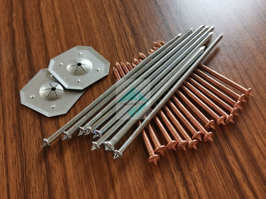 Il saldatore Zinc Coat Steel di scarico del condensatore fissa i perni di saldatura con l'auto che chiude la lana di roccia a chiave di riparazione della rondella del cappuccio della cupola