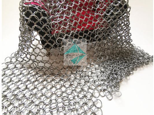 Lega di alluminio Chainmail intorno a Ring Mesh, metallo Ring Mesh del divisore della decorazione