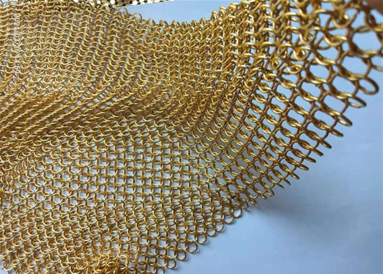 La catena ha intrecciato l'acciaio inossidabile Ring Mesh For Indoor Decoration di 1.2mm