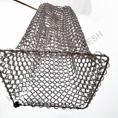 Il colore d'argento ha saldato la parete di 1.2mm Ring Mesh Fabric For Decoration Facade