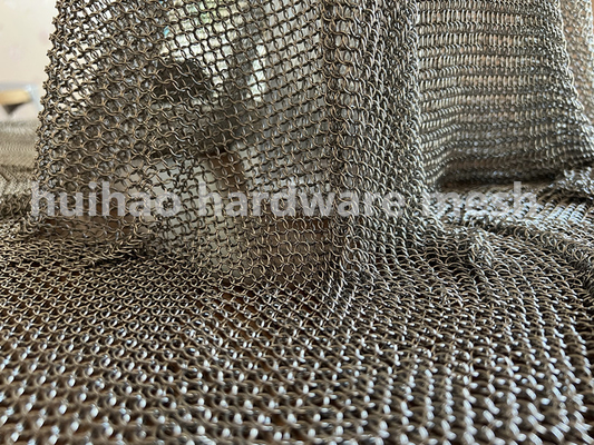 acciaio inossidabile Mesh Curtain Chain Mail Small Ring For Wall di 7mm Od