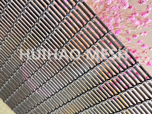 I rivestimenti murali progettano il cavo tessuto architettonico Mesh Pvdf Black Color Aluminum di 1.5mm