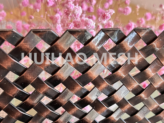 17,4% spazio all'aperto Mesh Anti Brass Finished Decorative tessuto architettonico per il Governo