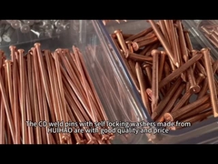 Pini di saldatura isolanti cd utilizzati con un saldatore a pin cd per l'isolamento acustico marino