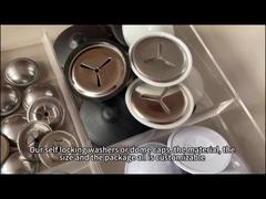 Rondella autobloccante o tappi autobloccanti personalizzabili per dimensioni e materiali, prodotti da Huihao